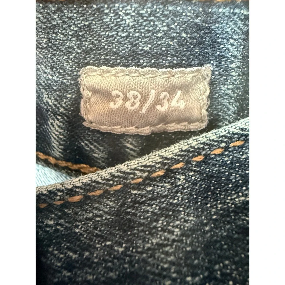 ARIAT M4 Rebar - Men's Jeans - Relaxed Bootcut Denim Distressed Workwear - 38x34